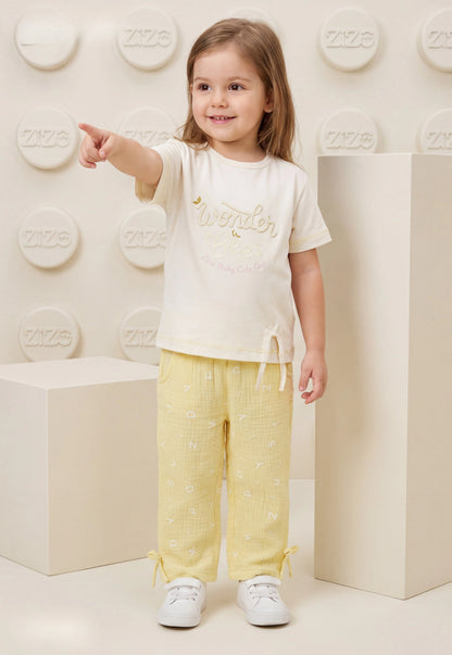 Girls' pajama set is designed for ages 6 to 12 years 745