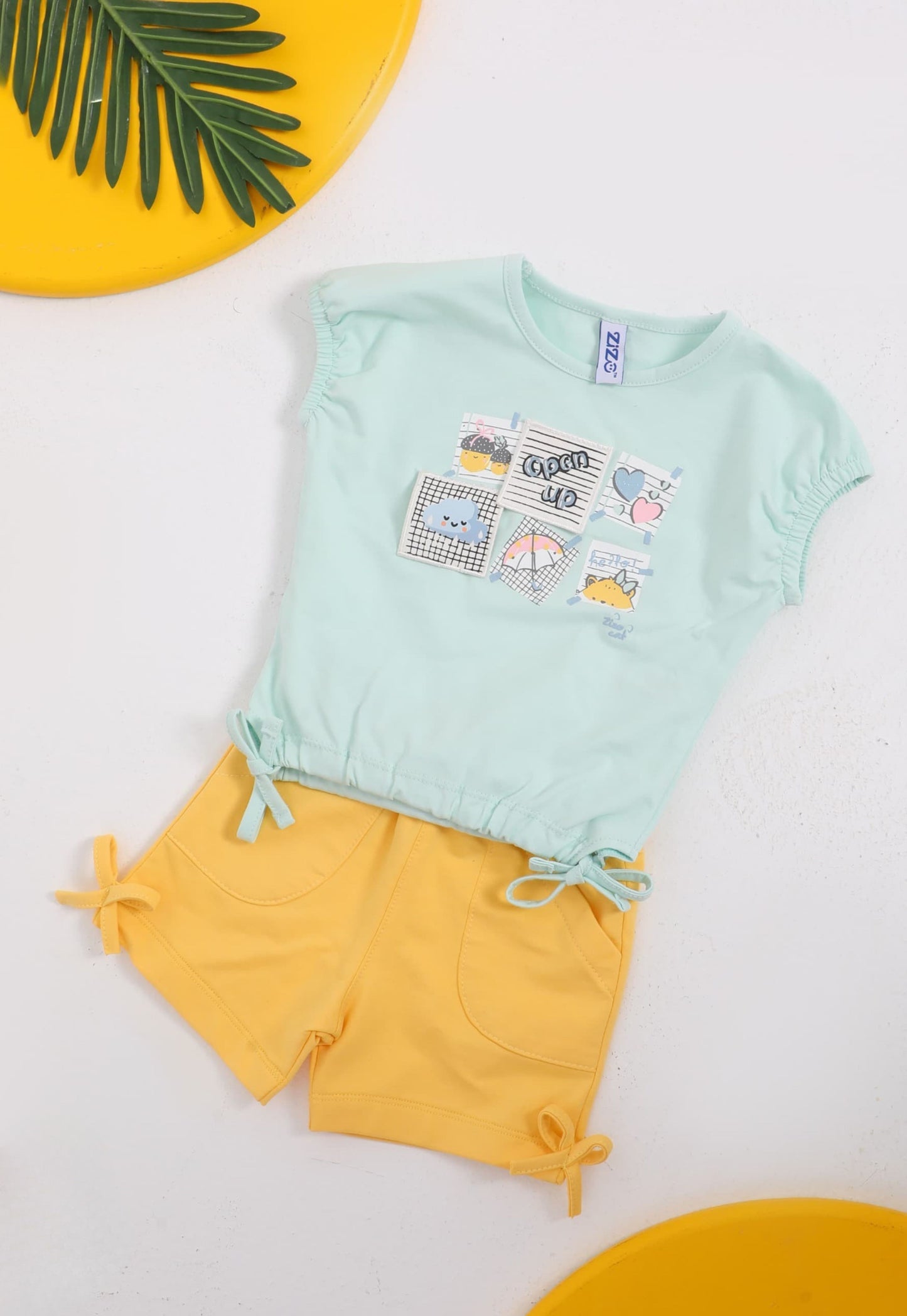 A delightful baby girl's pajama set designed for ages 9 to 18 months.1088