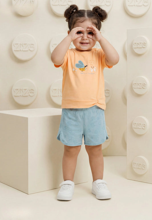 A delightful baby girl's pajama set designed for ages 9 to 18 months.1088