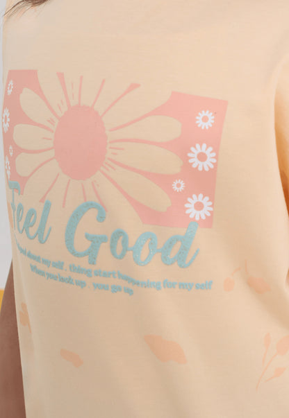 Girls' pajama set is designed for ages 6 to 12 years 745
