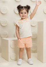 A delightful baby girl's pajama set designed for ages 9 to 18 months.1088