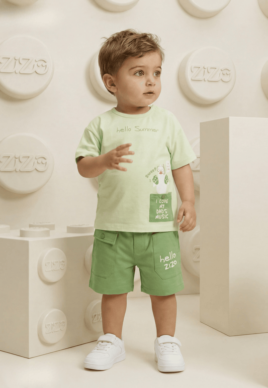 A delightful baby girl's pajama set designed for ages 9 to 18 months.1088