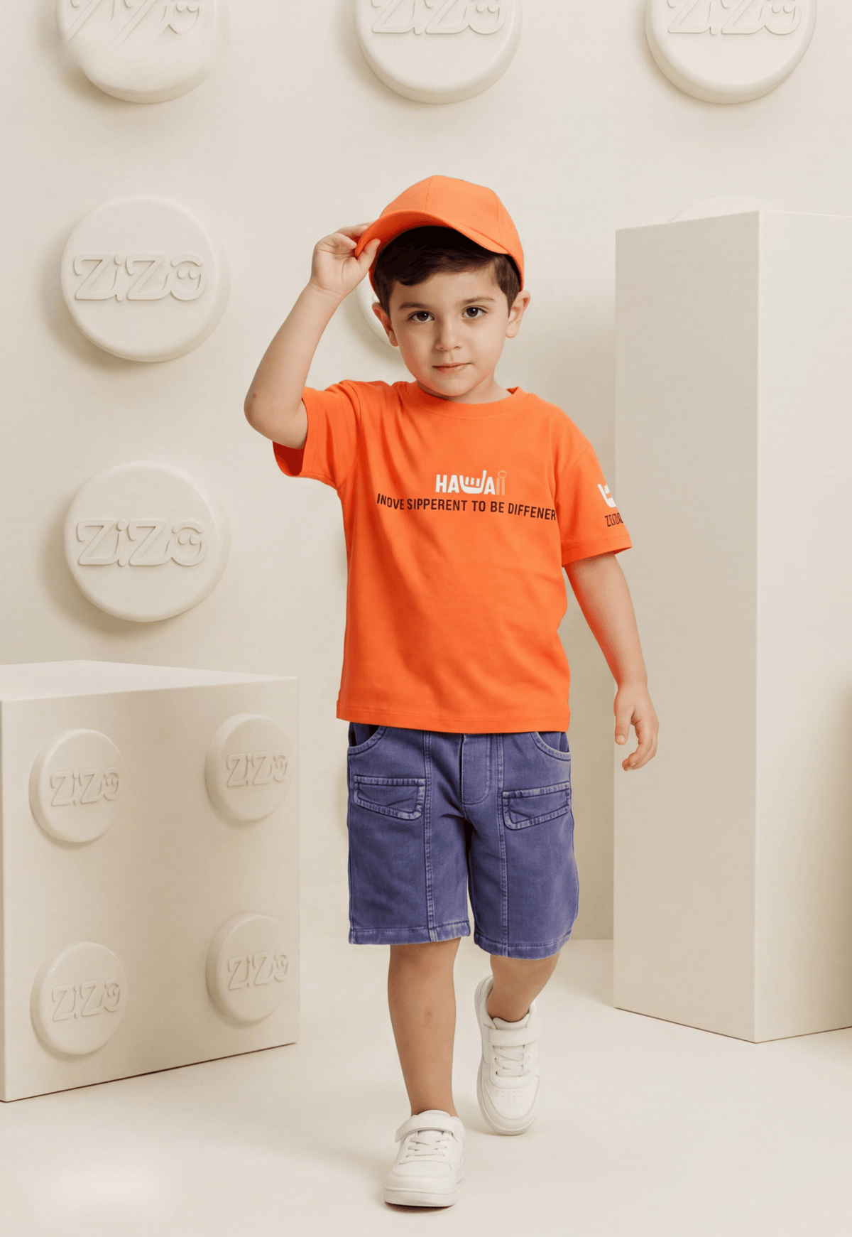 طقم أولادي  صيفي قطعتين %100 (Move & Play Set)