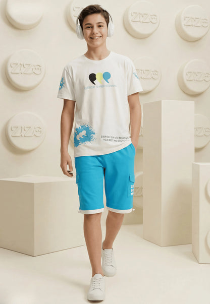 Summer two-piece boys' set, 100% cotton (Summer Breeze Set)