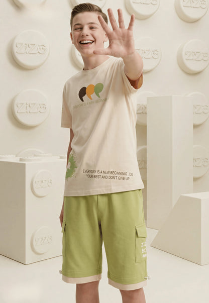 Summer two-piece boys' set, 100% cotton (Summer Breeze Set)