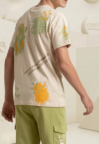 Summer two-piece boys' set, 100% cotton (Summer Breeze Set)
