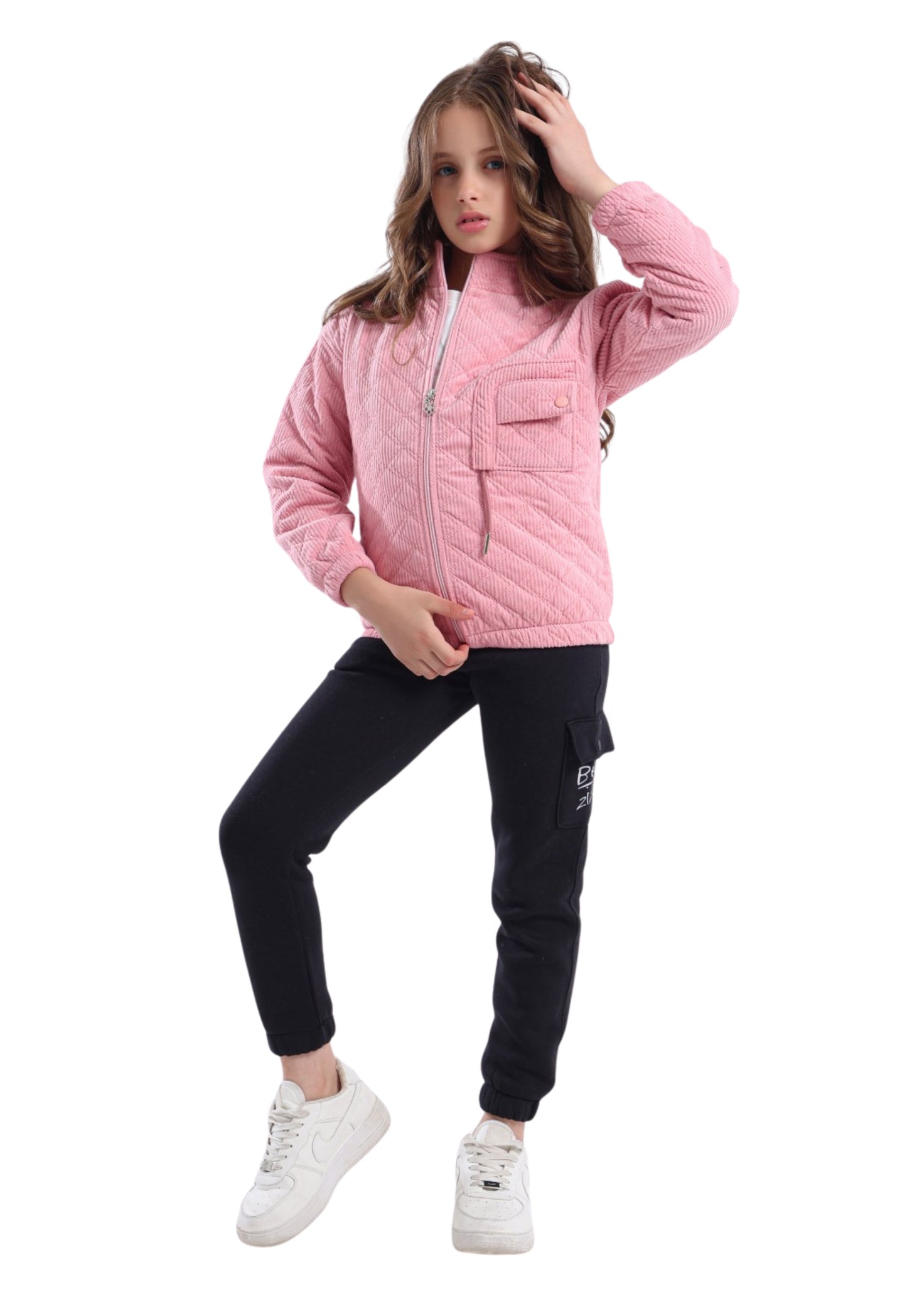 Girls' padded 3-piece pajama set (851)