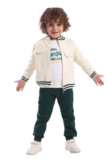Boys' winter tracksuit, 3 pieces (873)