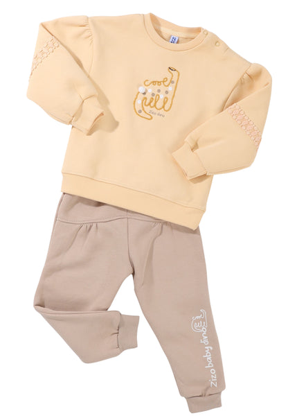 Girls' cotton two-piece pajamas (1027)