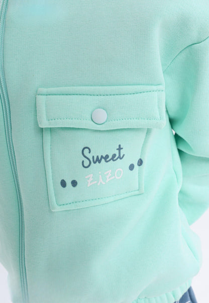 Stylish 3-piece girls' pajama set (809)