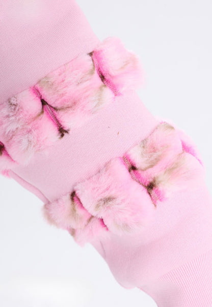 Girls' printed pajamas with a unique design, two pieces (816)