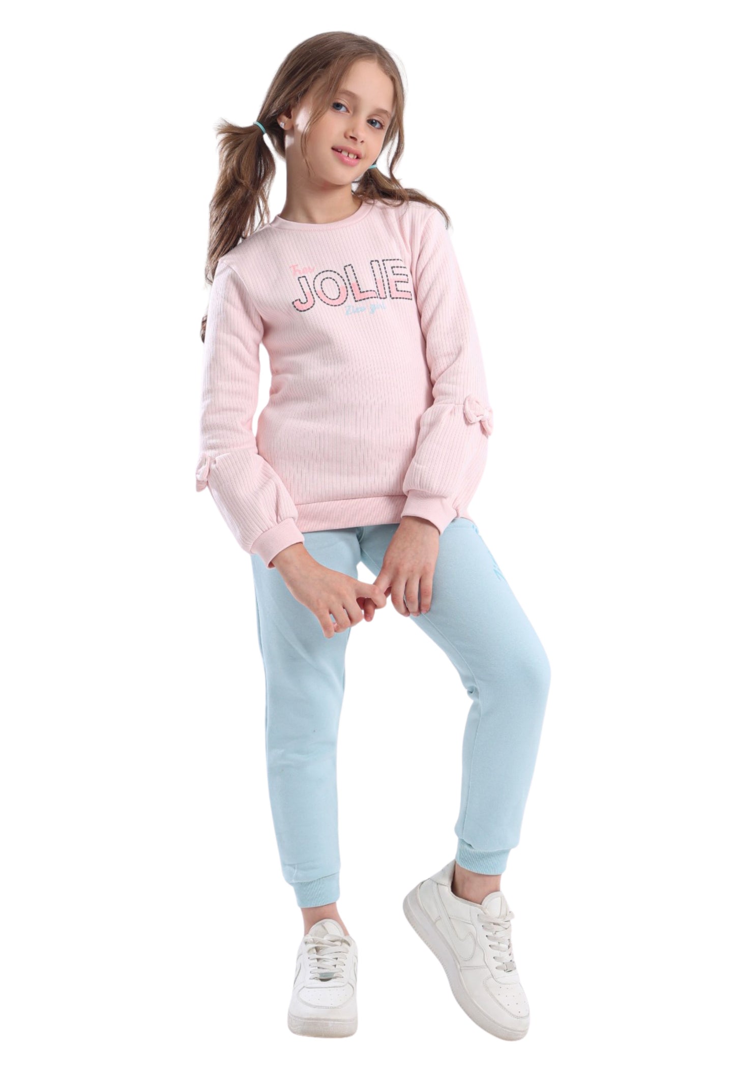 بيجاما بناتي مبطنة من قطعتين (844)