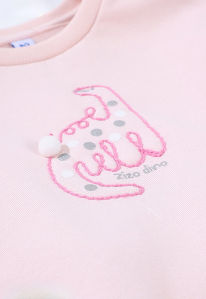 Girls' cotton two-piece pajamas (1027)