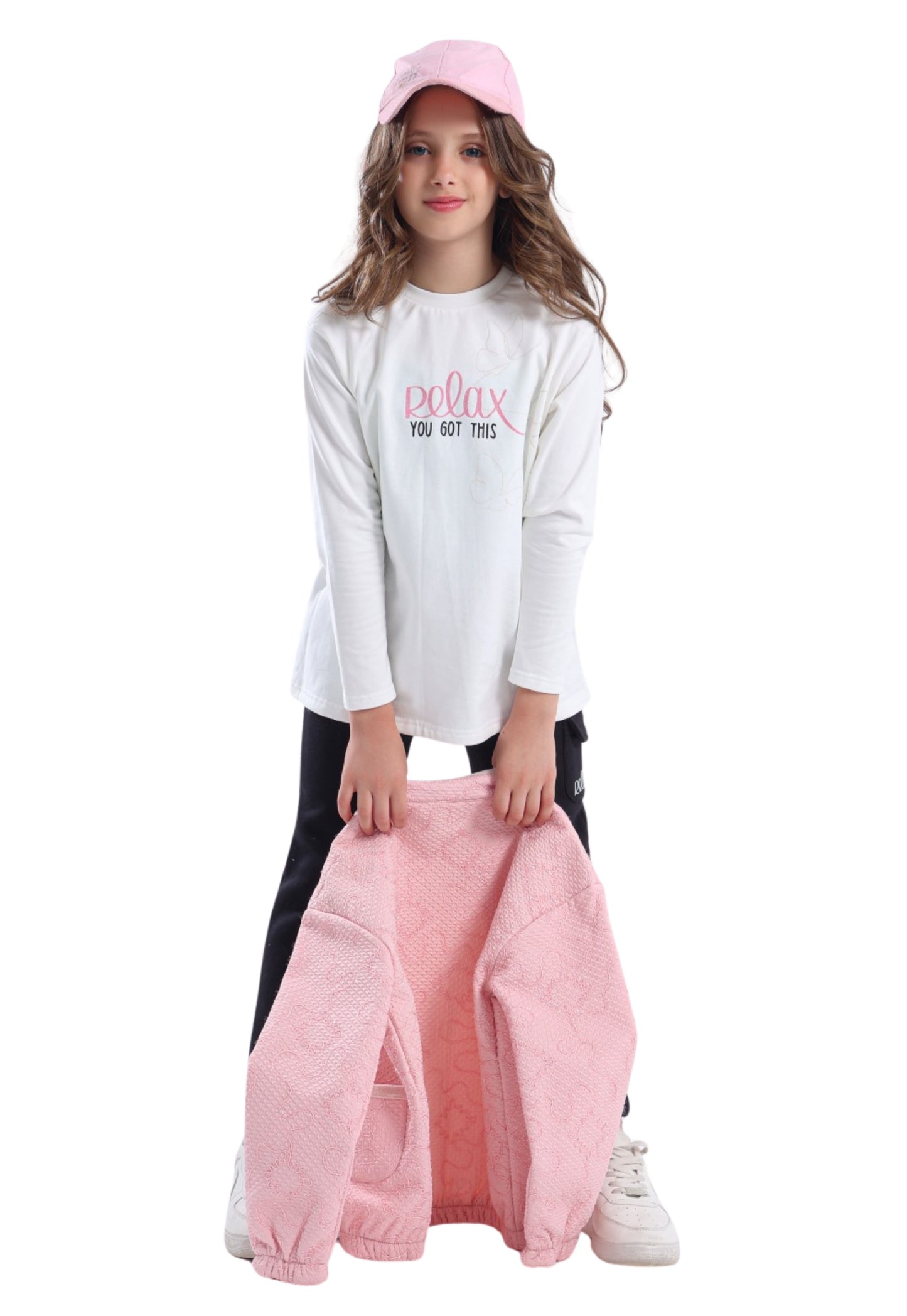 Girls' soft fleece pajamas, 3 pieces (849)