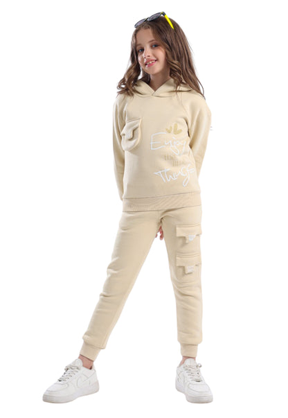 بيجاما بناتي بجيوب من قطعتين (848)