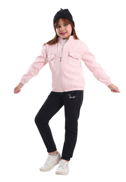 Girls' 3-piece padded pajama set (853)