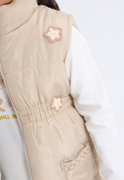 Comfortable and padded 3-piece girls' pajama set (803)