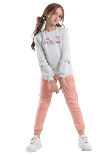 بيجاما بناتي مبطنة من قطعتين (844)