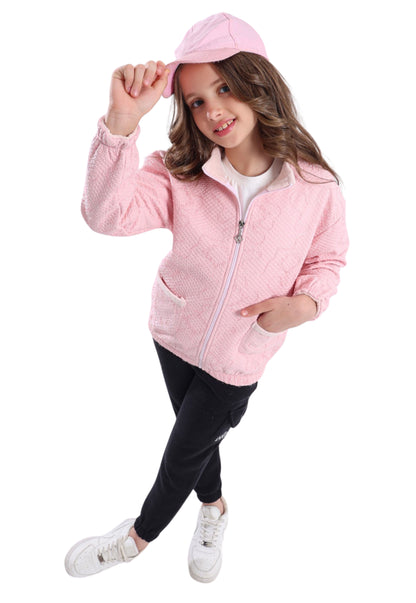 Girls' soft fleece pajamas, 3 pieces (849)