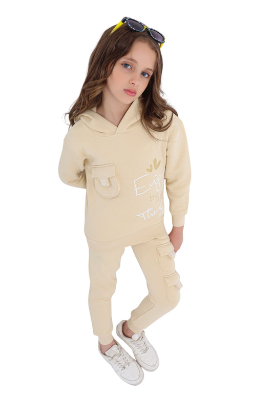 بيجاما بناتي بجيوب من قطعتين (848)