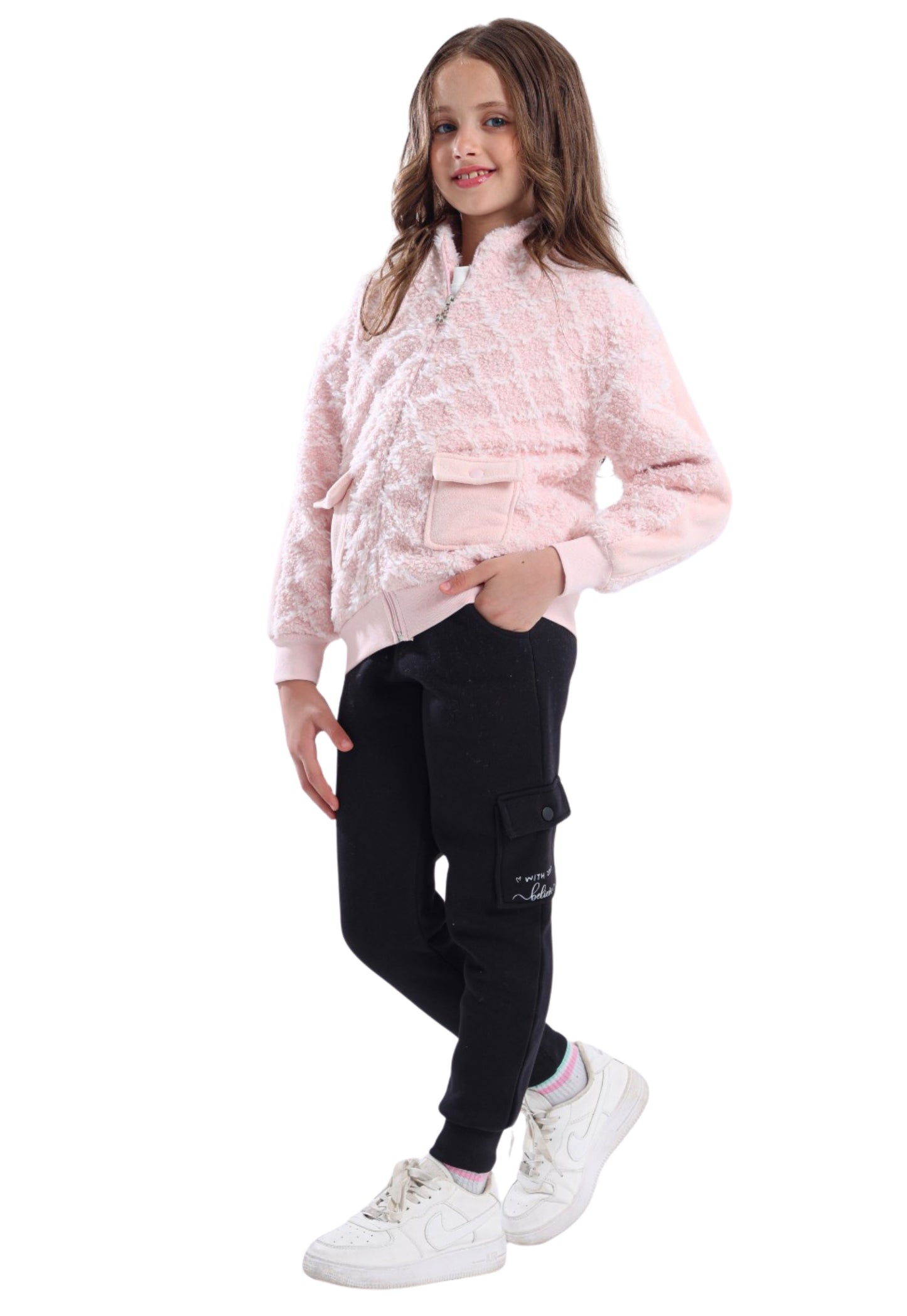 بيجاما بناتي فليسية من 3 قطع (859)