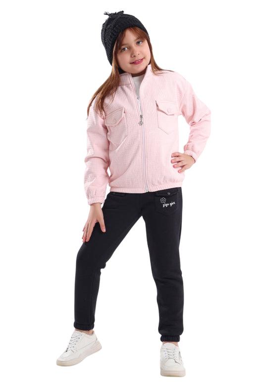 Girls' 3-piece padded pajama set (853)